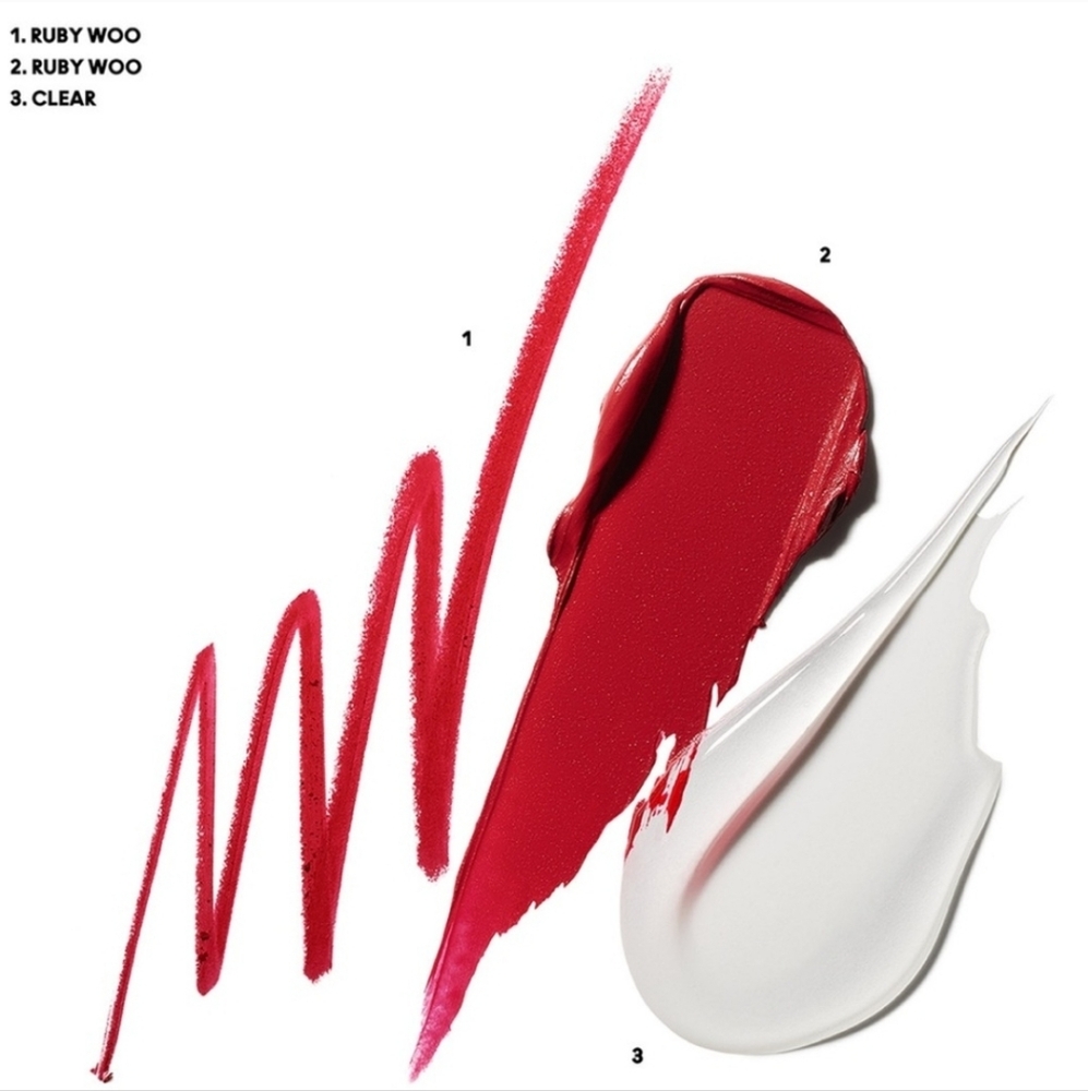 MAC COSMETICS CLAIM TO FAME LIP TRIO RUBY WOO NIB - Picture 4 of 7
